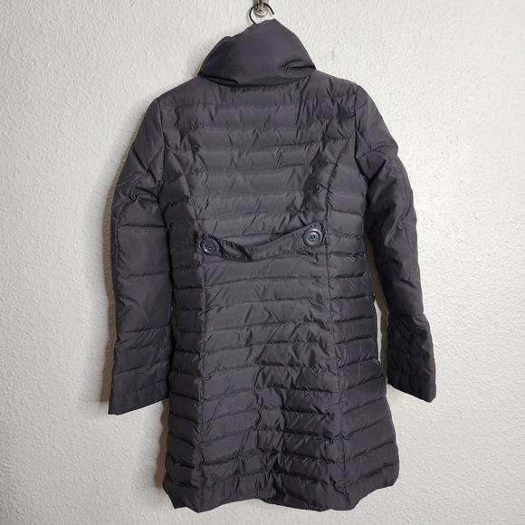 Betsey Johnson Down Filled Quilted Puffer Jacket Women's Size Small Gray - Picture 8 of 8
